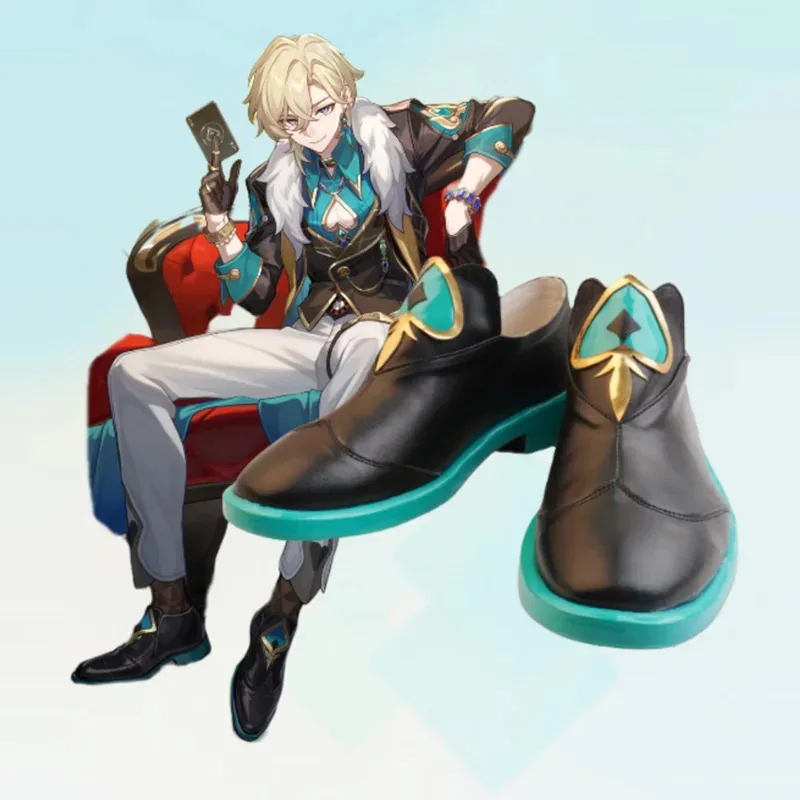 

Игра Honkai Star Rail, обувь для косплея авантюрина, вечерние ботинки из искусственной кожи, реквизит, карнавальный костюм на Хэллоуин, ролевая игра, аксессуар для костюма для вечеринки