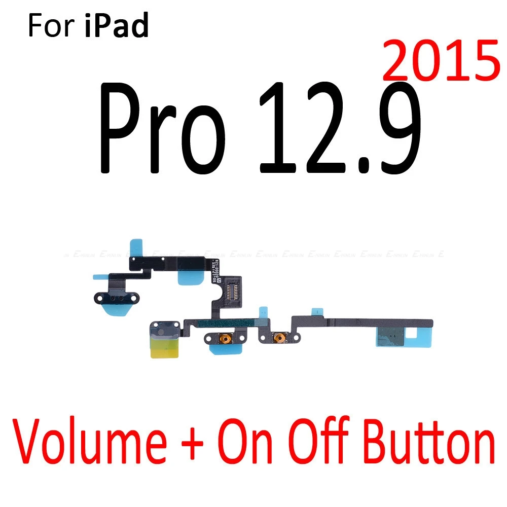 Volume Audio Mute Power ON OFF Button Key Flex Cable For iPad Pro 9.7 10.5 11 12.9 inch Repair Parts