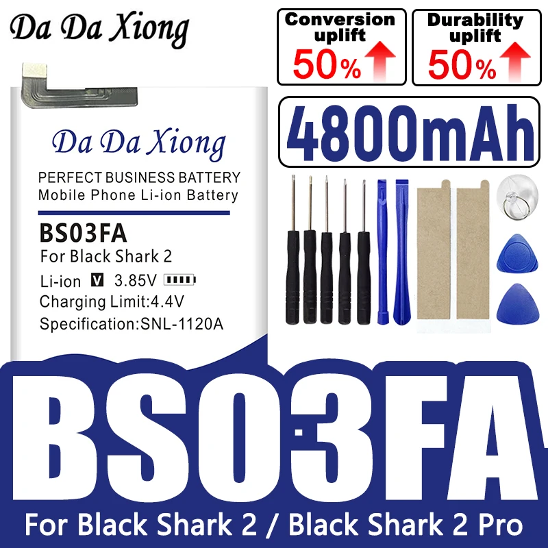 

BS03FA BSO3FA BB03FA Battery For Xiaomi Black Shark 2 / Black Shark 2 Pro Capacity Phone Batteries Bateria