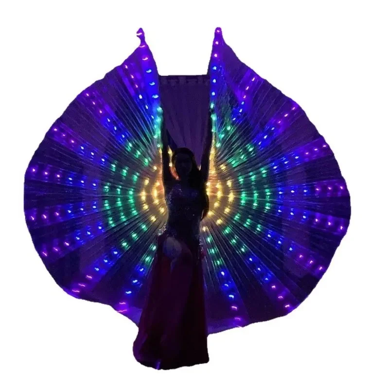 LED Luminous Wings Golden Wings Dance Props Performance with Five Rainbow Cloak Cloak Cloak Clothes Stage