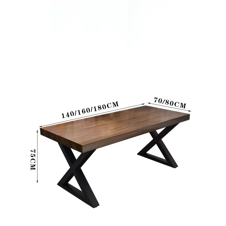 North American Rectangular Dining Table Light Luxury Simple and Modern Suitable for Home Use