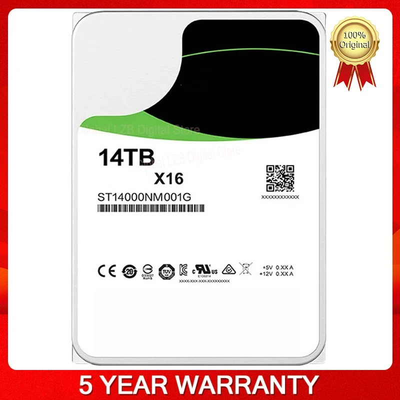 Hard Disk ST14000NM001G 7E8 14TB 512n SATA 256MB HDD Cache 3.5-Inch Enterprise Hard Drive HDD 14TB 7200RPM Mechanical Hard Disk