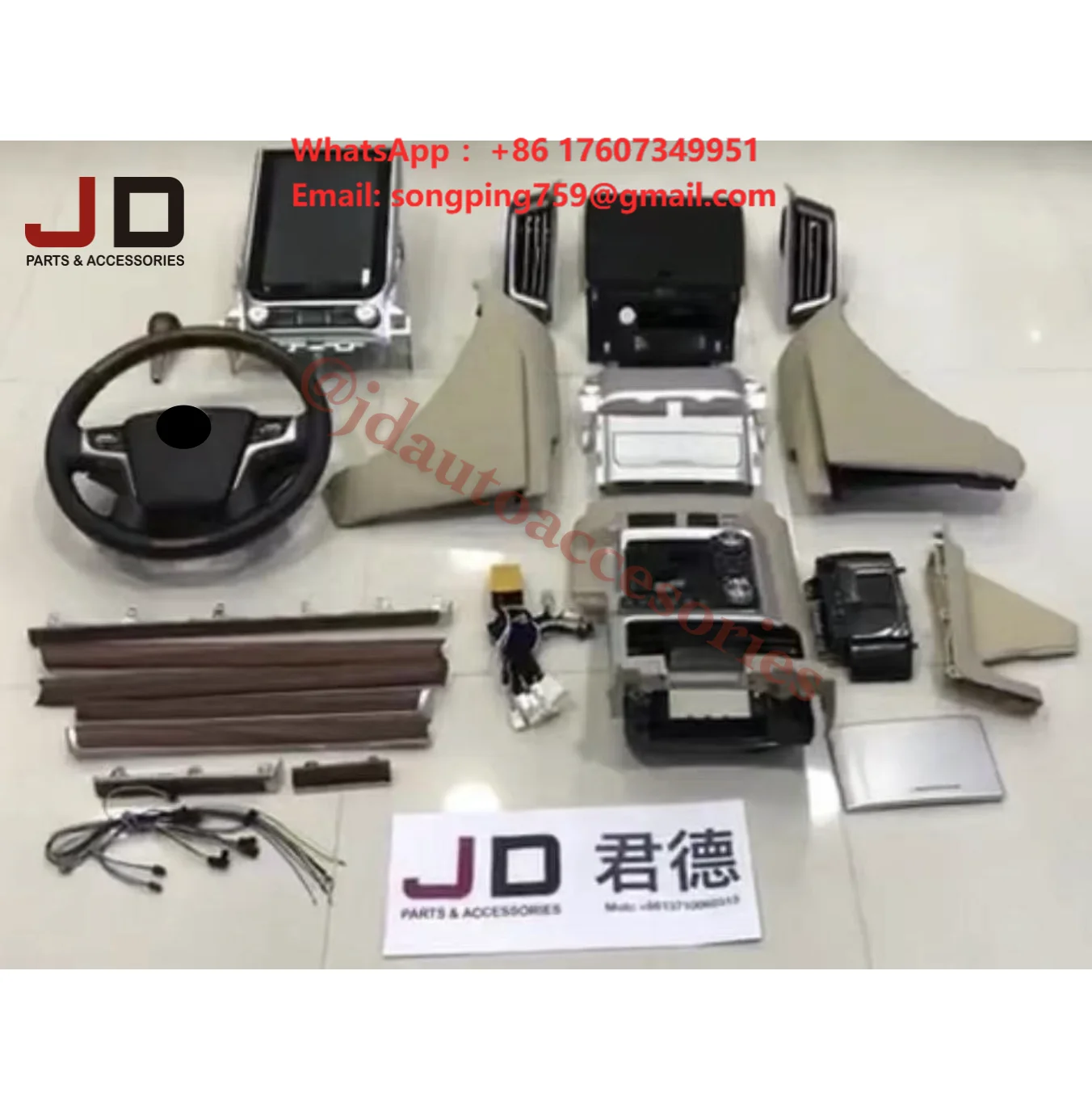 JD AUTO New Car Accessories Interior Upgrade Kit for Land Cruiser 200 FJ200 LC200 2016 RHD LHD