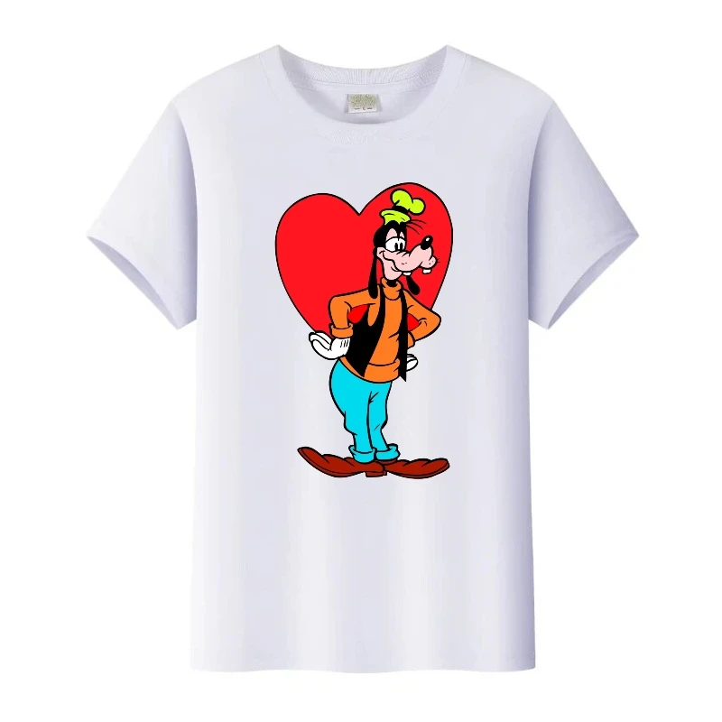 لطيف ديزني ميكي ماوس جوفي جوف الجرافيك تيز امرأة التي شيرت الأسرة البلوزات الاطفال تي شيرت Harajuku الرجال بلوزات مستديرة العنق ملابس فضفاضة #1