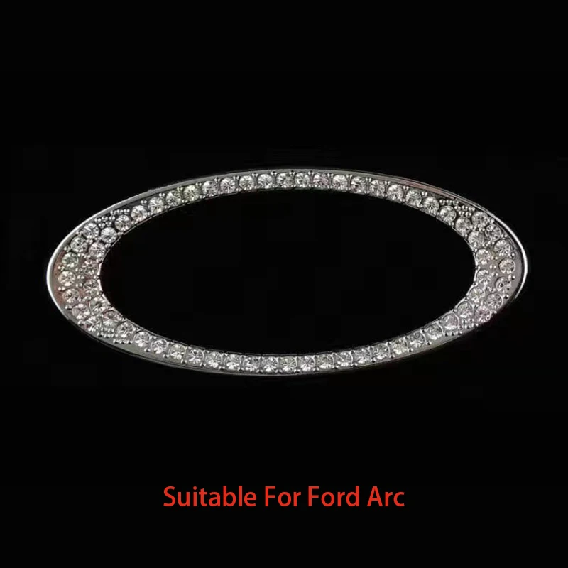 Car Steering Wheel Emblem Logo Diamond Decoration Sticker Auto Decor 3D Bling Rhinestone Decal Car Styling Interior Accessories