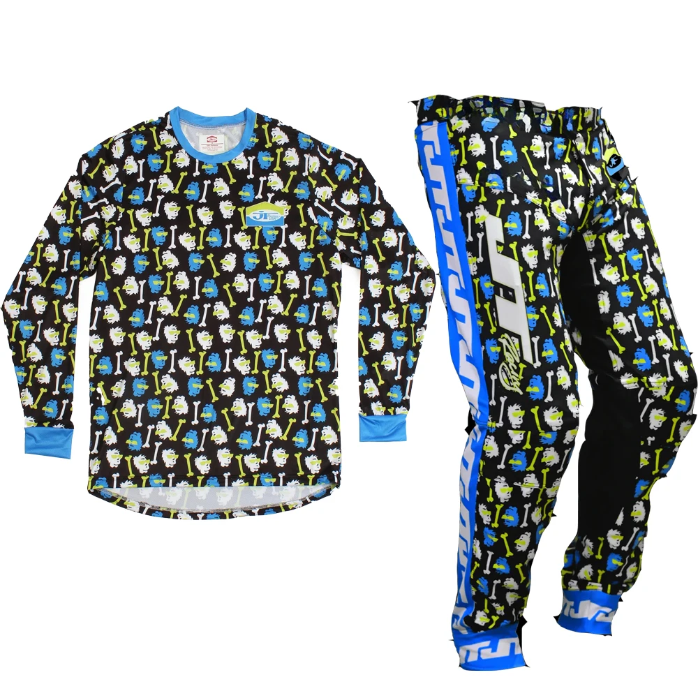 

Новинка 2026 года, Джерси MX для мотокросса Bad Bones Jtracingusa, комбинированный комплект с длинными рукавами и длинными брюками, мужской и женский гоночный велосипедный костюм