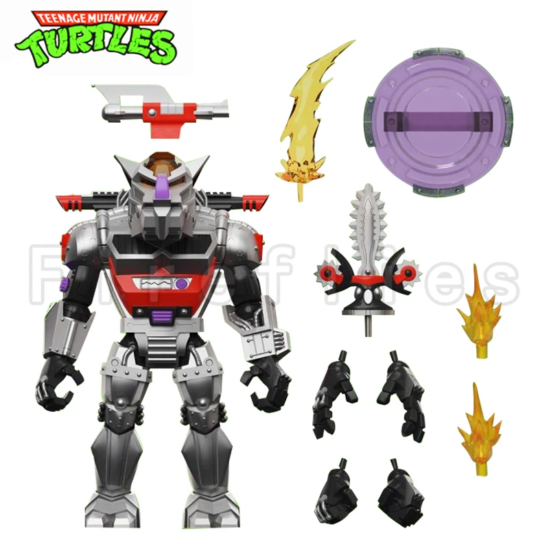 7inches Super7 Action Figure Turtles Ultimates Wave 8 Genghis Frog Shredder Robot Rocksteady Anime Model For Gift