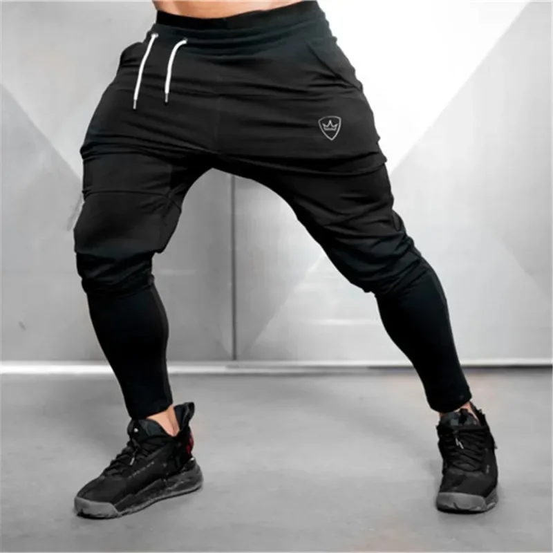 New Men\'s Running Pants Sweatpants Fitness Joggers 2022 Spring Male printing gym fitness Long Pants Sports Pants man Sweatpants