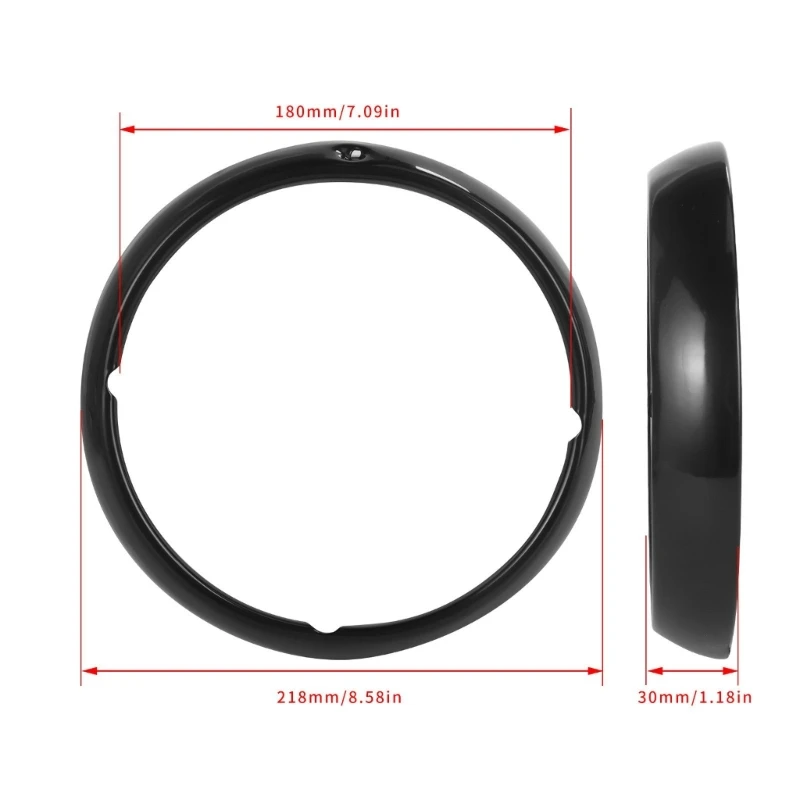 Upgrading Motorcycles 7 Inch Headlight Cover Bezels Trim Superior Quality Headlamp Trim Rings Rust Resistant Accessories