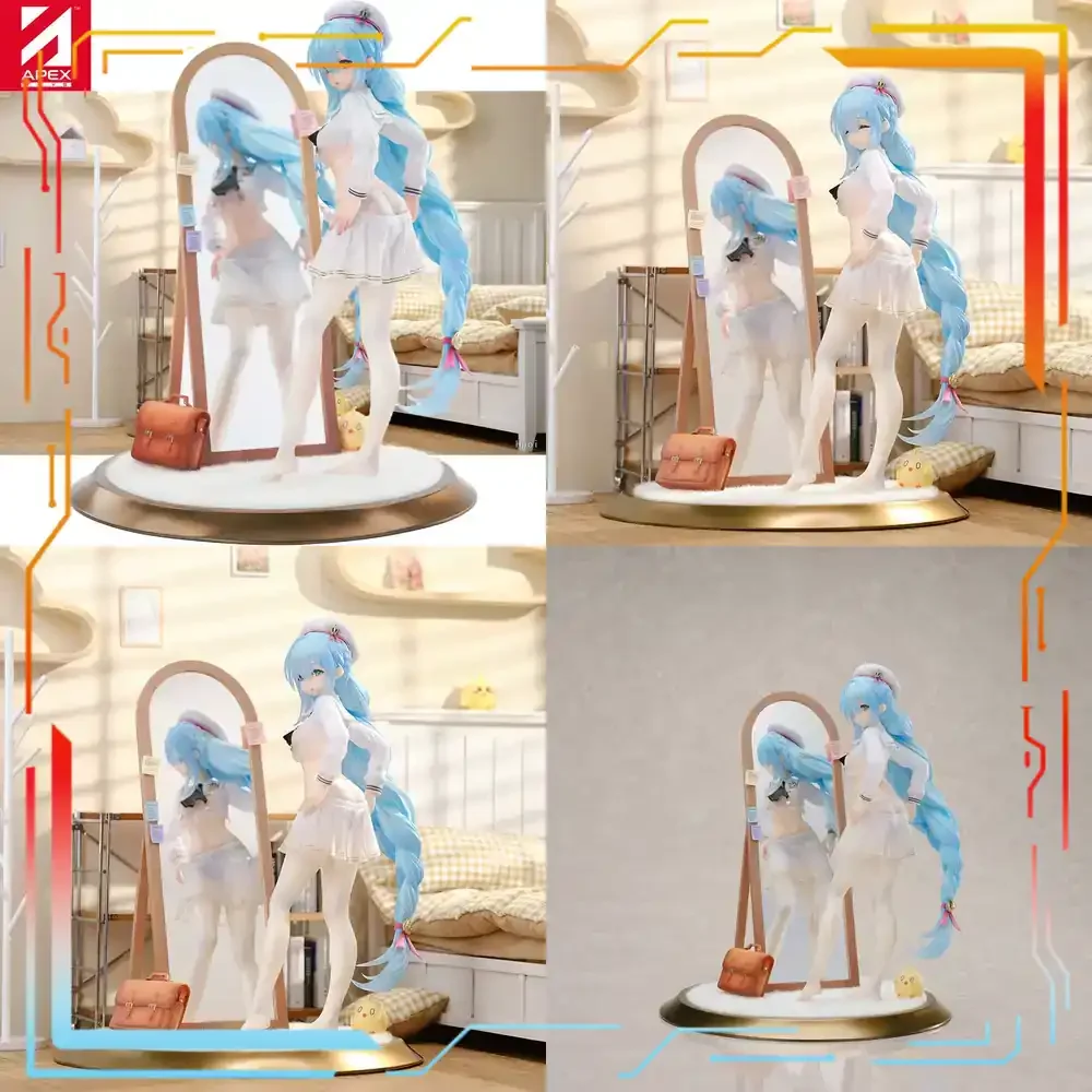 Figura Coleccionable Prepintada de Apex Innovation Azur Lane Janus Fear of Changing Clothes Ver. Modelo Oficial para Decoración de Juegos