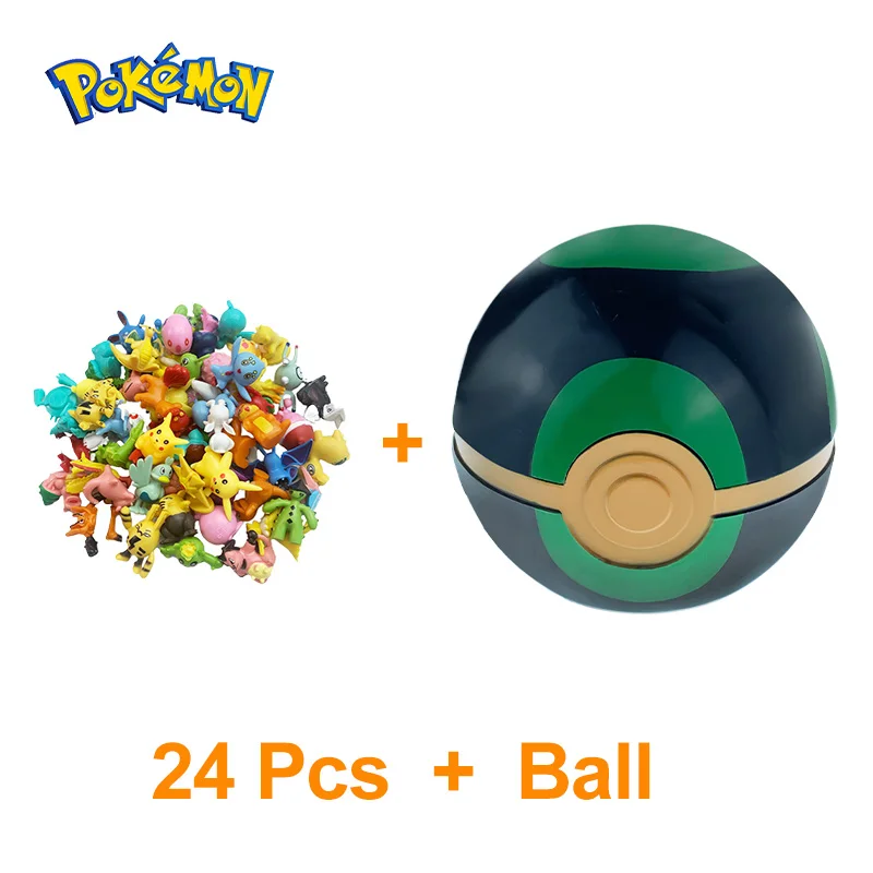 Pokemon Ball Elf Spielzeug Anime Actionfigur PokeBall Tasche Monster leerer Clip n Go Modell Pikachu Pokeball Kind Kind Weihnachten Gif