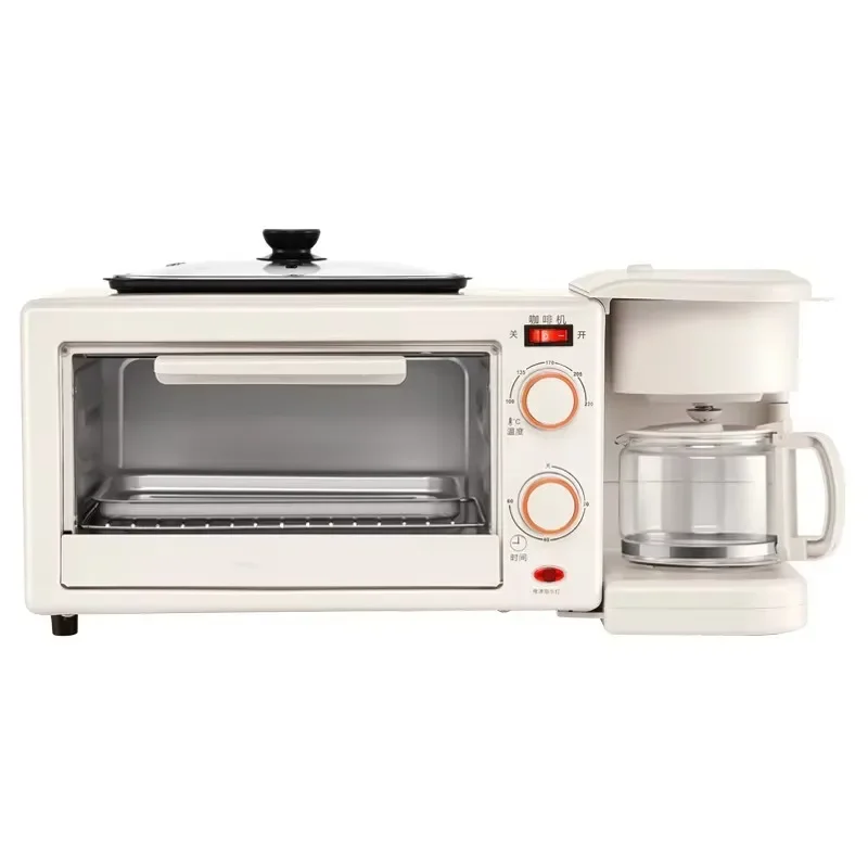 

Kitchen Household 3 in 1 Breakfast Maker Sandwich Oven Coffee Maker Electric Breakfast Maker