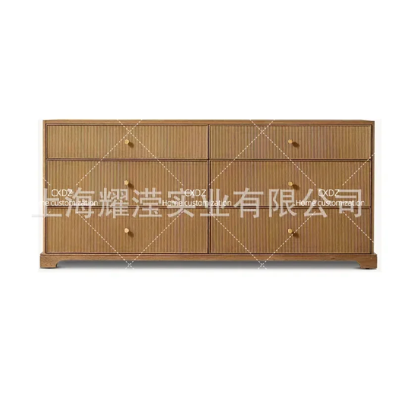 Nordic Solid Wood Dining Side Cabinet Modern Simple Storage Locker Kitchen Cupboard Roller Shutter Magazine Cabinet Bookcase