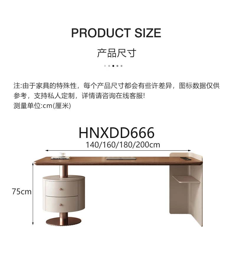 مكتب مكتب من الخشب الصلب مكتب كتابة للدراسة المنزلية #6