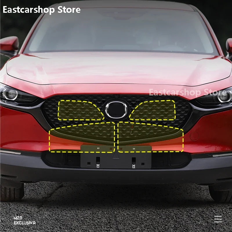 

For Mazda CX30 CX-30 2022 2021 2020 Car Middle Insect Screening Mesh Front Grille Insert Net Anti-mosquito Dust Accessories