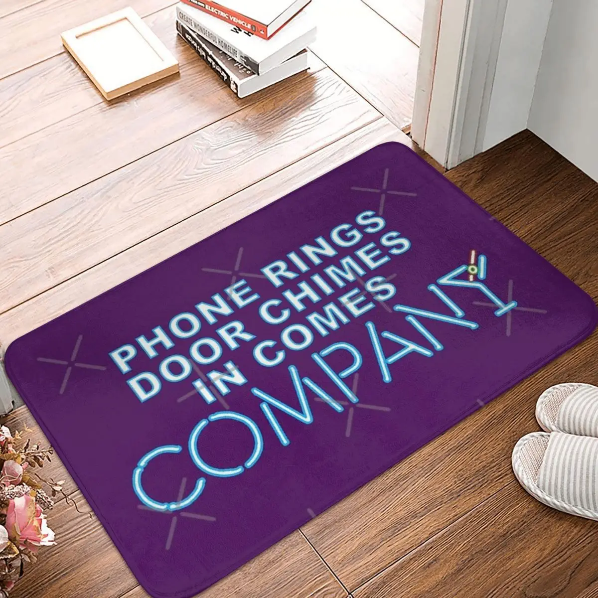 Broadway Phone Rings, Door Chimes In Comes 40x60cm Carpet Polyester Floor Mats Mats Customizable Practical Festivle Gifts