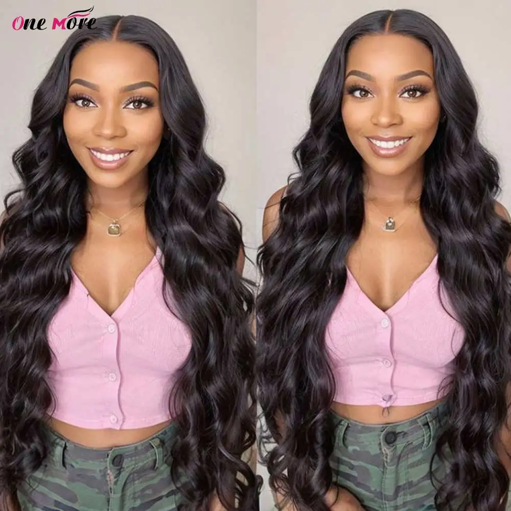 28 30 32 Inch Long Thick Body Wave Lace Front Wig 13x6 13x4 Lace Frontal Wig 250% Density Lace Front Human Hair Wigs For Women