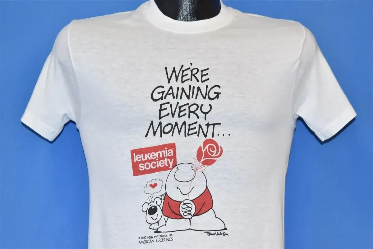 90s Ziggy Leukemia Society American Greetings Gaining Every Moment T Shirt Extra Small