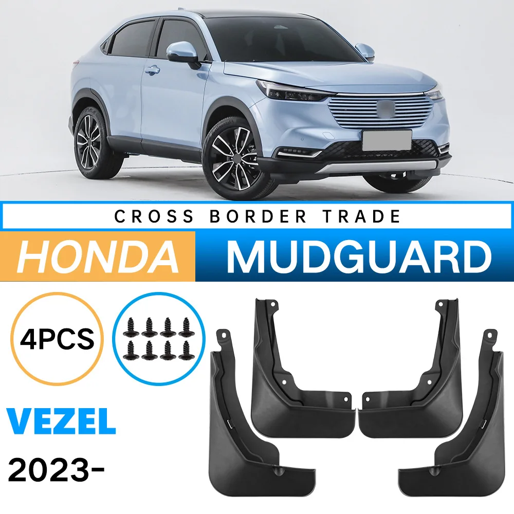 

Car Mud Flaps Thick Soft Rubber Anti-Mud Anti-Splash for Honda Vezel 2023-2024 PP Soft Mudguards for Car Tires and Mud Flaps