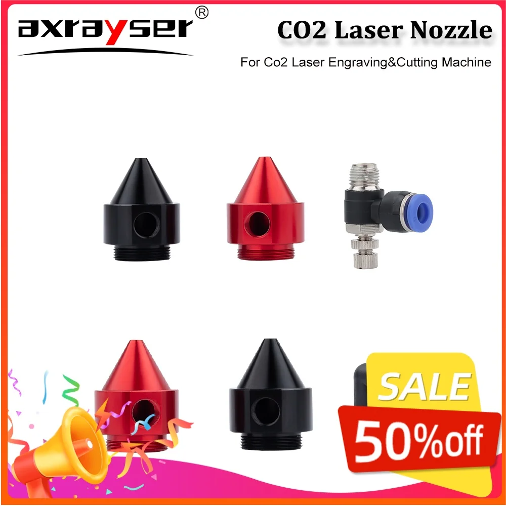 Axrayser Air Nozzle Co2 Engraving Gas Nozzle For Co2 Laser Engraving Cutting Machine