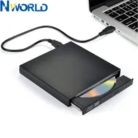 Slim External Optical Drive USB 2.0 DVD Combo DVD ROM Player CD-RW Burner Writer Plug and Play For Macbook Laptop Desktop PC