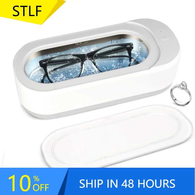 

STLF Ultrasonic Jewelry Cleaner Jewelry Cleaner Machine 46KHz Ultrasonic Cleaner for Rings, Glasses, Jewelry, Dentures,