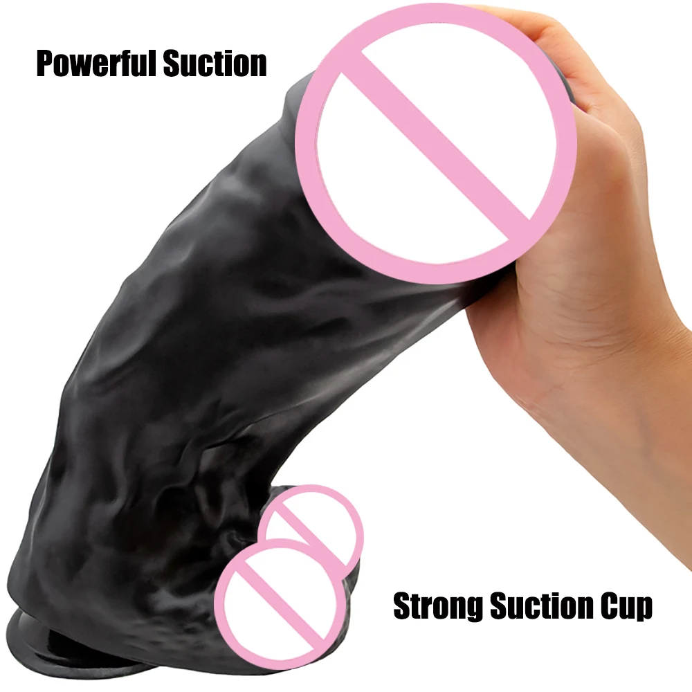 Oversized Realistic Dildos with Suction Cup Sex Products Soft Skin Feeling Huge Penis Thick Phallus Big Dick Sex Toys for Women