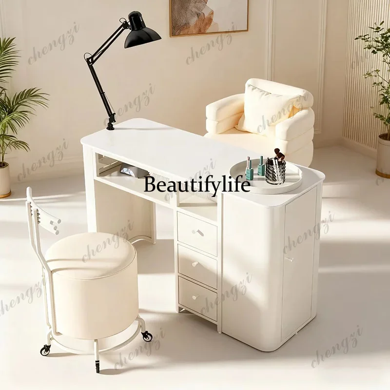F150 P182 Modern Trendy Manicure Nail Table Classic Practical European Smooth Manicure Nail Table Elegant And Subtle Mesa Salon