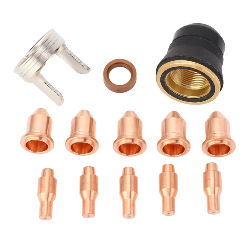 13pcs-set-plasma-cutting-consumables-kit-56811-nozzle-56576-09mm-electrode-56255-tip-for-harbor-freight-titanium-45a