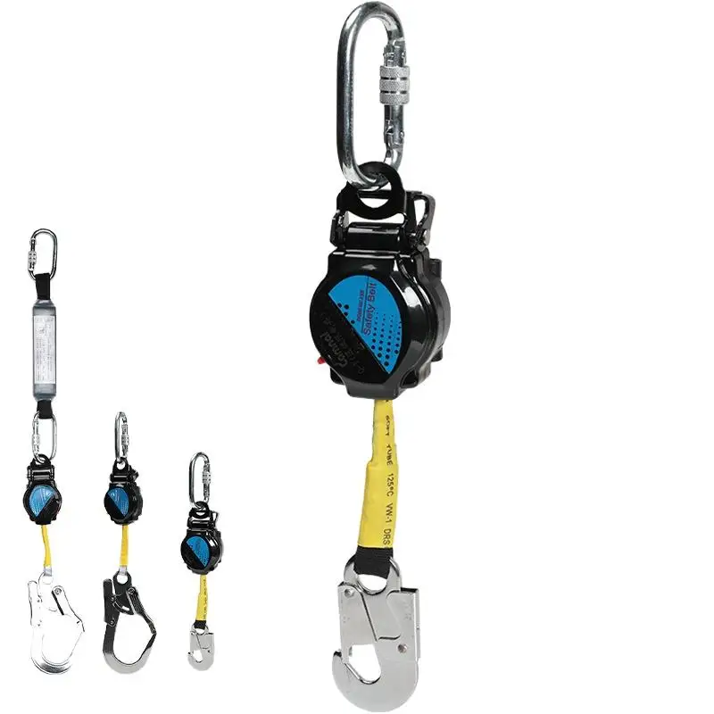 Retractable Safety Lanyard Braking System Self Retracting Lifeline Fall Fall Arrestor 3 Metre Retractable Safety Belt