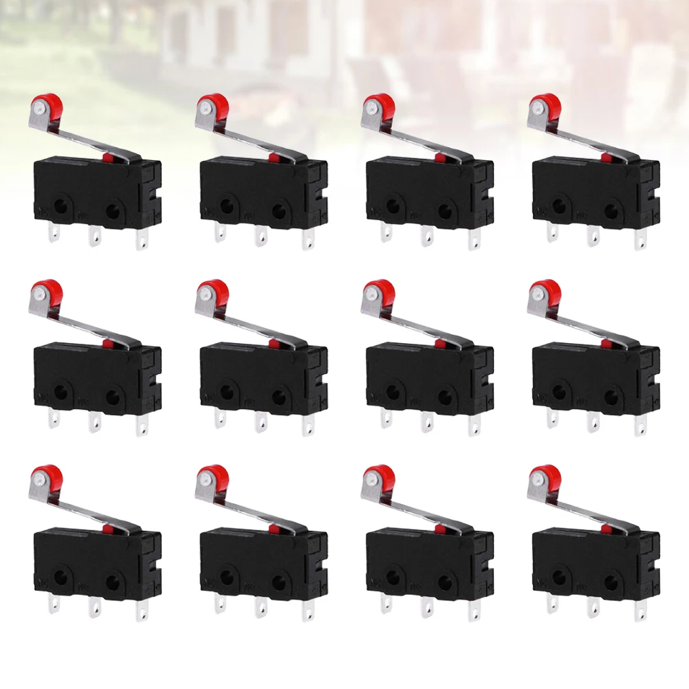 

50 PCS Leverage Micro Switch Professional Momentary Hinge Major 3 Pin Mini Black
