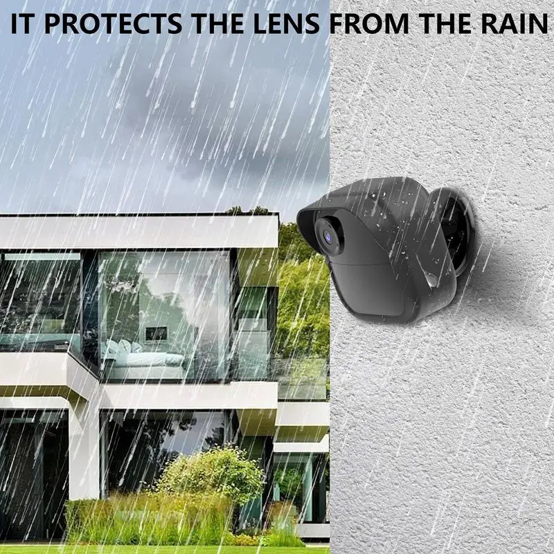Silicone Security Camera Protective Case Cover Brim Design Weather-Resistant Camera Cover forBlink Outdoor 4 (4th Gen)
