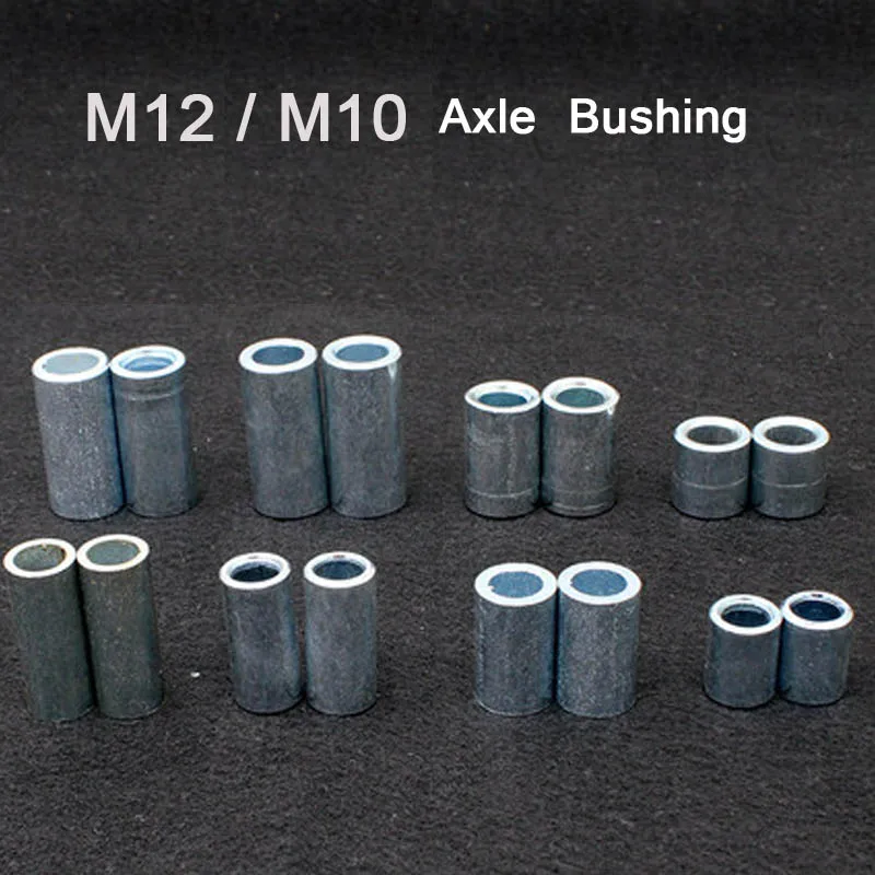 Pair Motorcycle Kickstarter Hub Axle Bushing M10 M12 Front Rear Inner Bushing 10mm 12mm for Chinese Scooter Parts Moped ATV