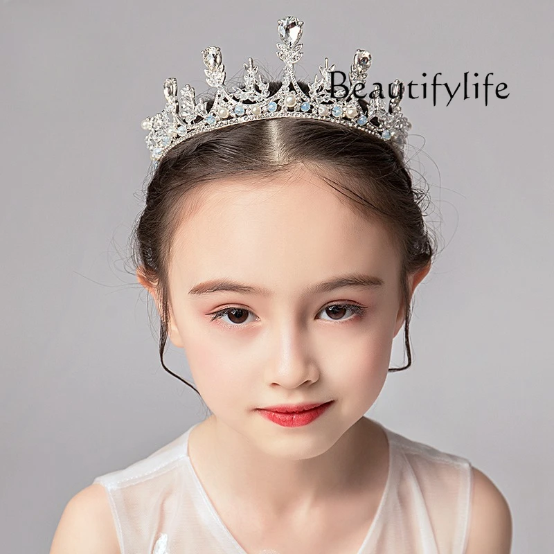 American Simple Retro Wedding Hair Accessories Performance Headdress Crown Princess Garland Formal Dress Accessories