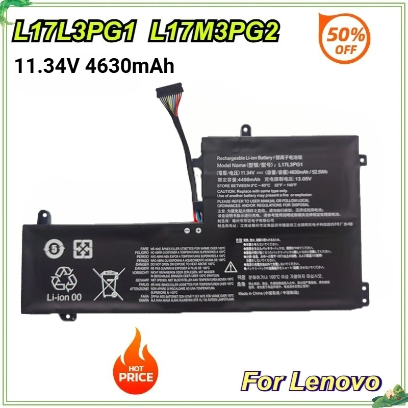 

L17L3PG1 L17M3PG2 L17C3PG1 Аккумулятор для Lenovo Legion Y7000 Y7000P Y530 Y530-15ICH Y730 Y740-15IRH L17C3PG2 L17M3PG3 L17M3PG1 Новый