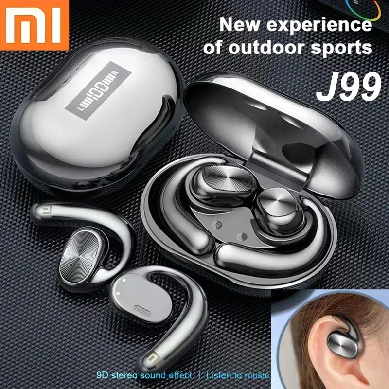 Xiaomi TWS Wireless Earphones Earclip Bone Conduction Bluetooth Headphones Sports Stereo Earbuds Headset Built-in Microphone