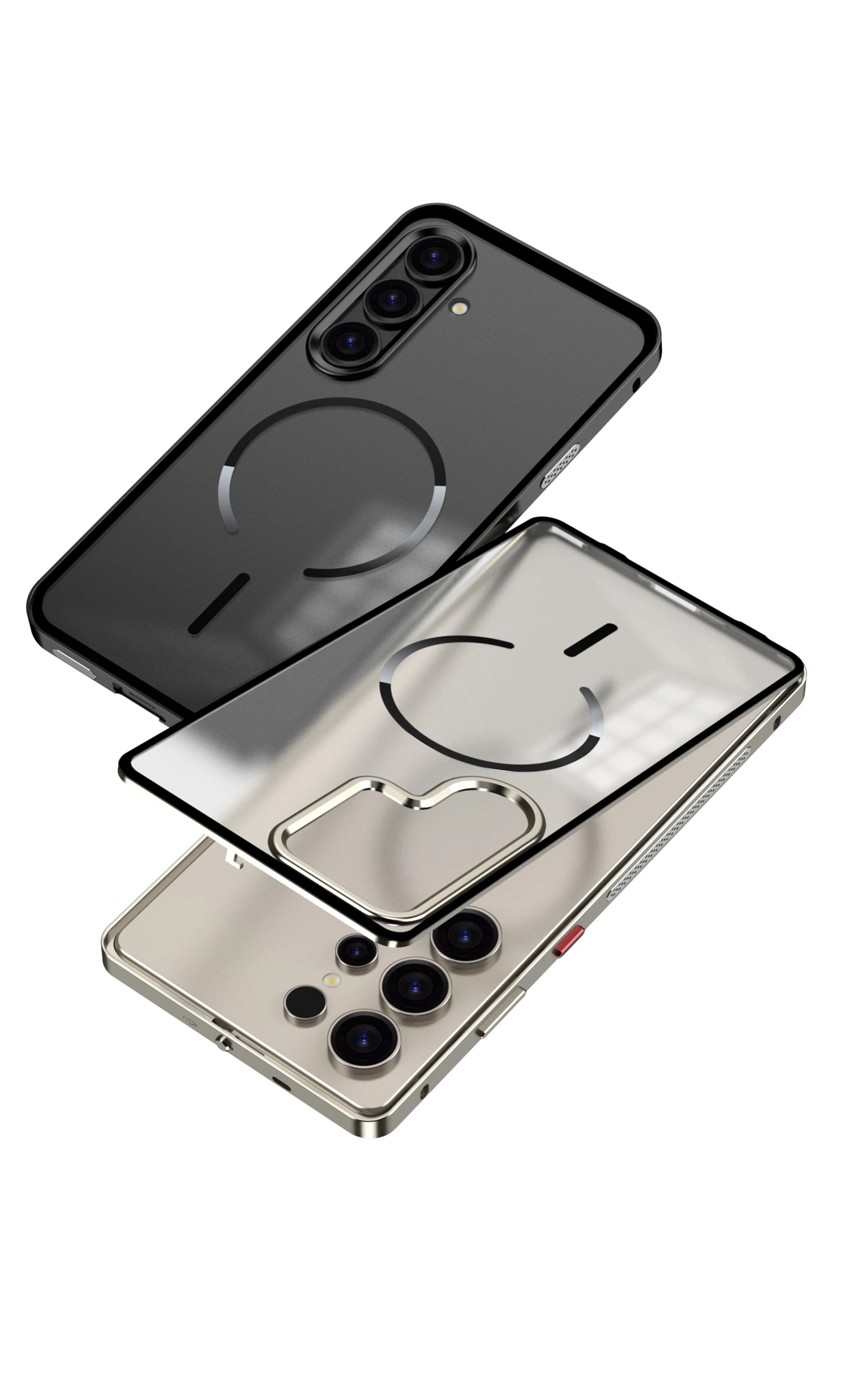 Für Samsung Galaxy S26 Plus S25 S24 S23 Ultra Mattierte Handyhülle Metallrahmen Abnehmbar Für Magsafe Schnalle Aluminiumlegierung Hülle – Detail 12