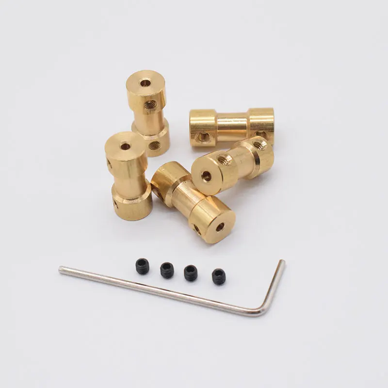 Rc Car Boat Airplane 2/2.3/3/3.17/4/5/6mm Motor Shaft Coupling Coupler Connector Sleeve Adapter Copper Transmission Joint