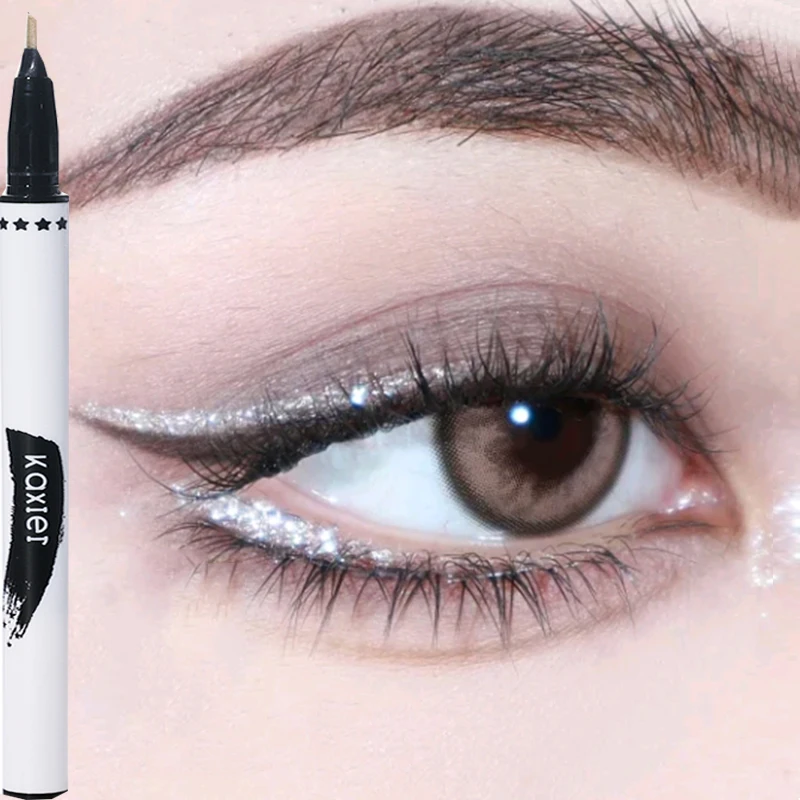 Diamond Glitter Eyeliner Pencil Waterproof Lasting Shiny Lying Silkworm Pen Sequins Eyeliner Eyeshadow Eyes Make Up Cosmetics