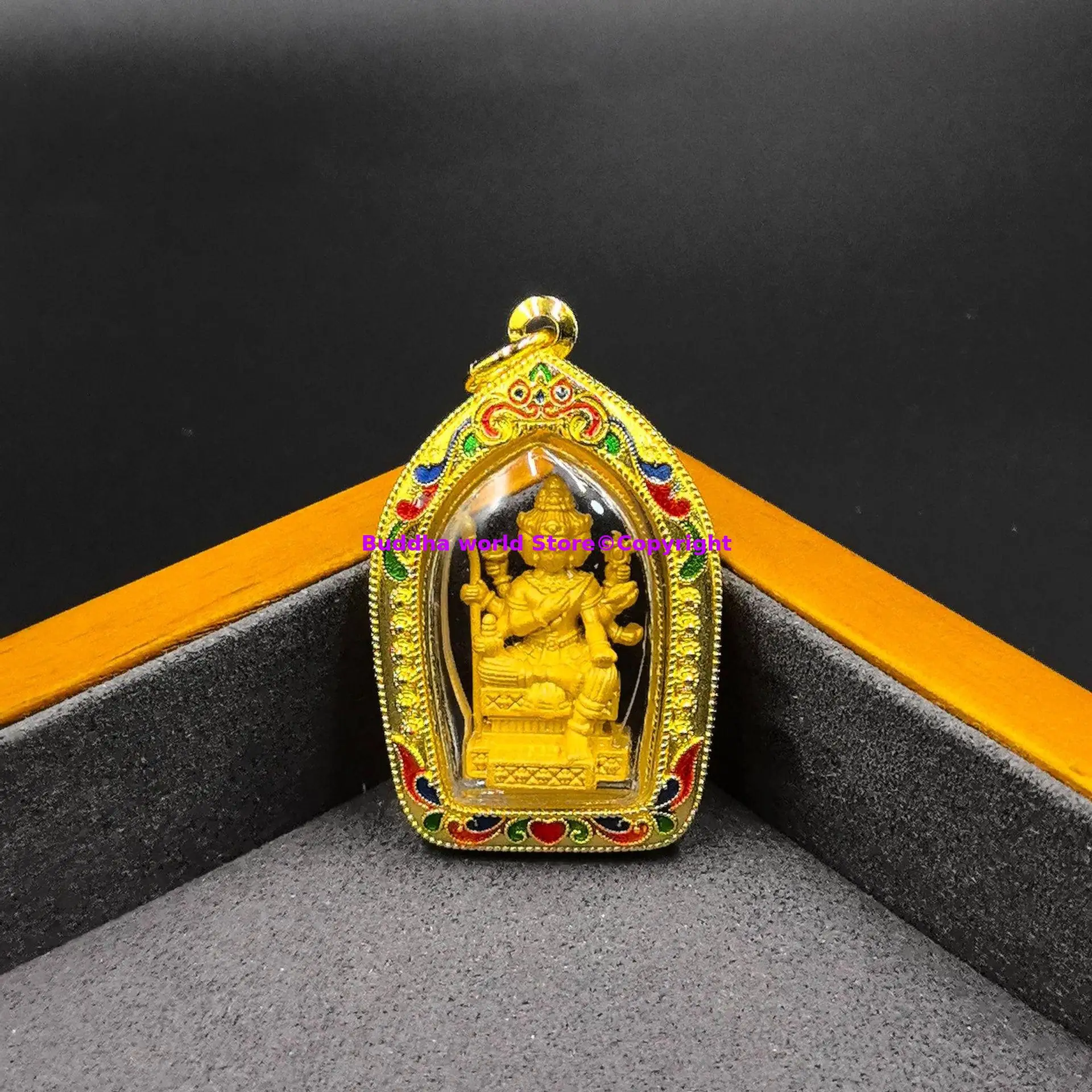 2024 Thailand temple buddhist famous famous Four Faced God buddha Amulet Pendant Recruit money Bless safety expel demon talisman