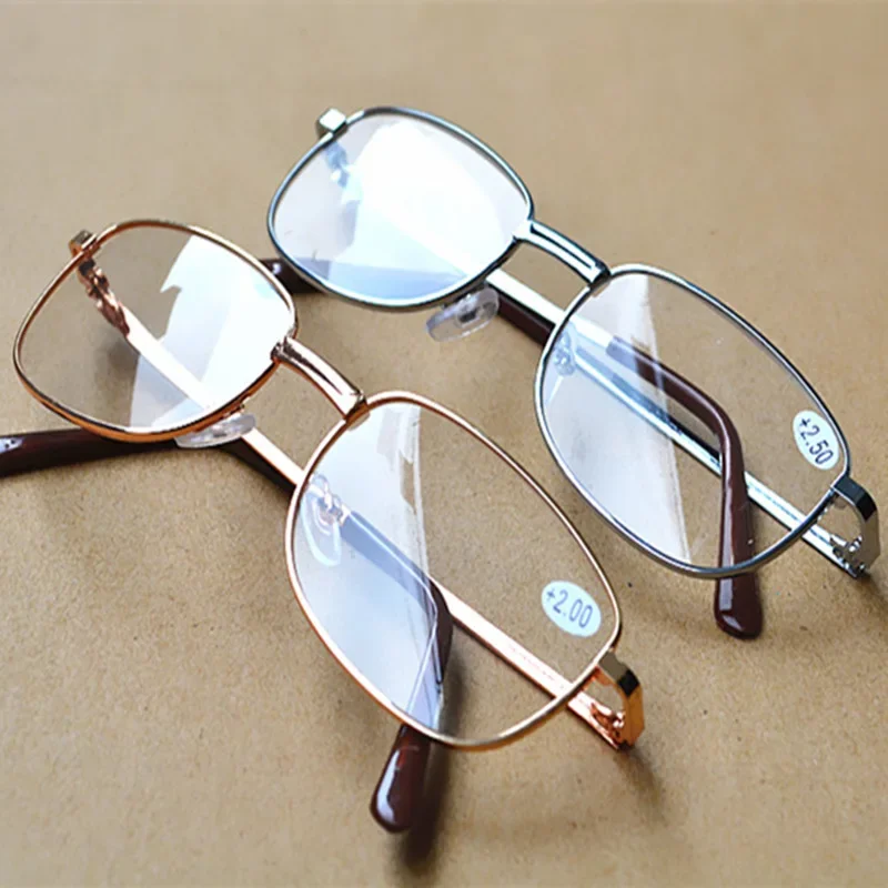 

Men's Metal Frame, High-definition Plastic Lenses, Fashionable Full Frames, Large Frames, Middle-aged and Elderly Flower 안경