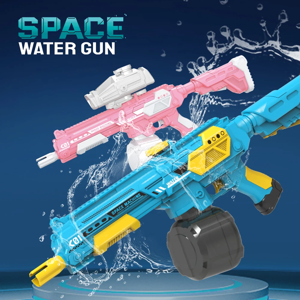 M416 Water Gun Electric Pistol Shooting Toy Full Automatic Summer Shoot Beach Outdoor Fun Toy For Children Boys Girl Adults Gift