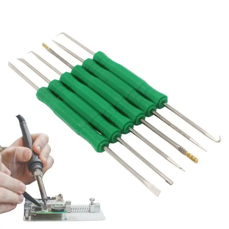 Solder Auxiliary Tool 6 Pieces Heating Soldering Kit Heating Welding Tool Repair Auxiliary Tool Professional PCB Assist Tool For