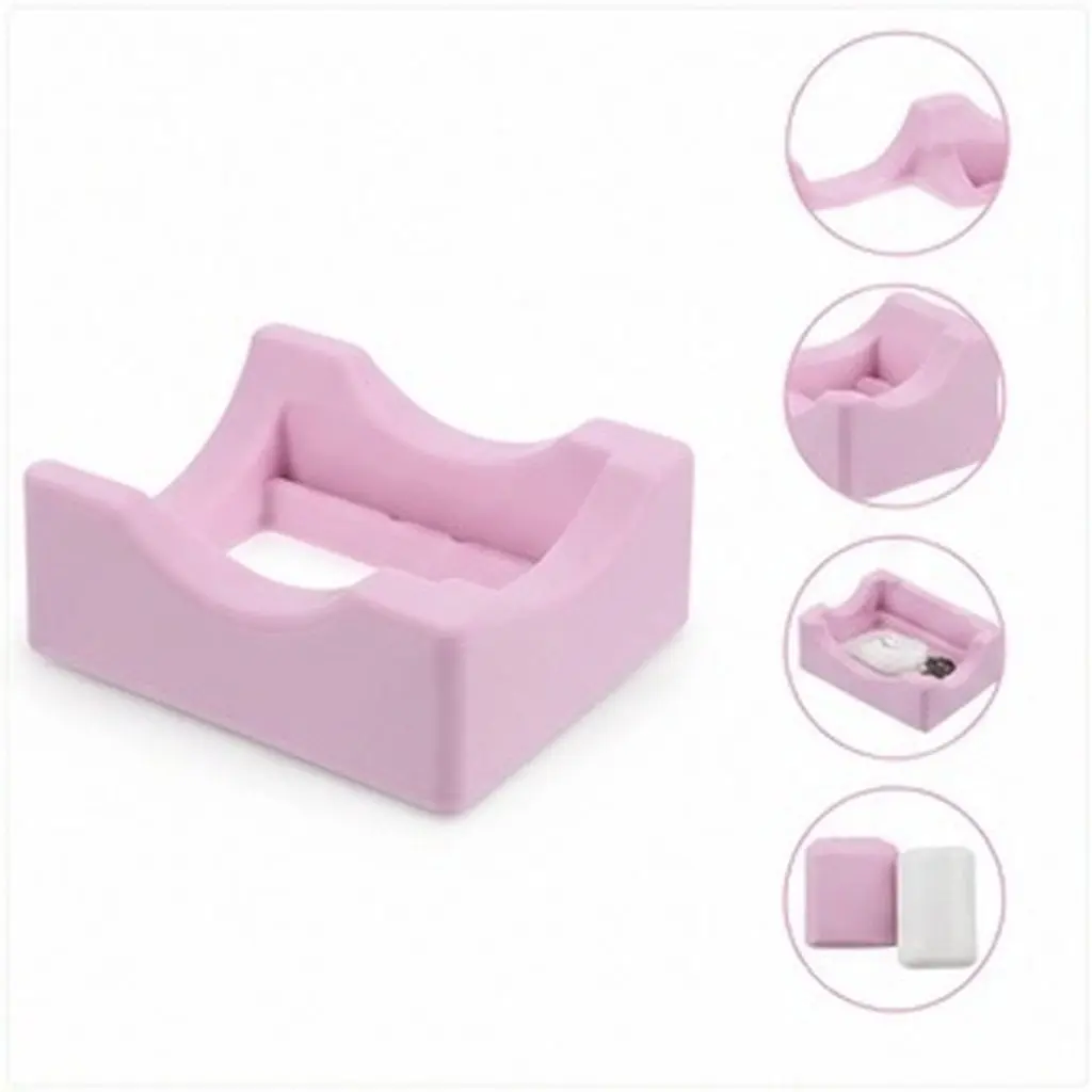 Silicone Tumbler Cradle Cup Holder for Tumblers Glassware Mugs Anti-Skidding Compact Design Built-in Slot Convenient Storage