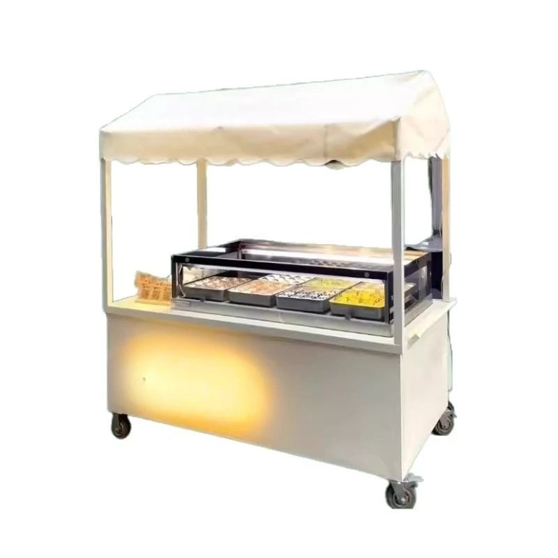 Customizable mobile coffee cart Outdoor snack barbecue stall cart Multifunctional ice cream display truck Commercial