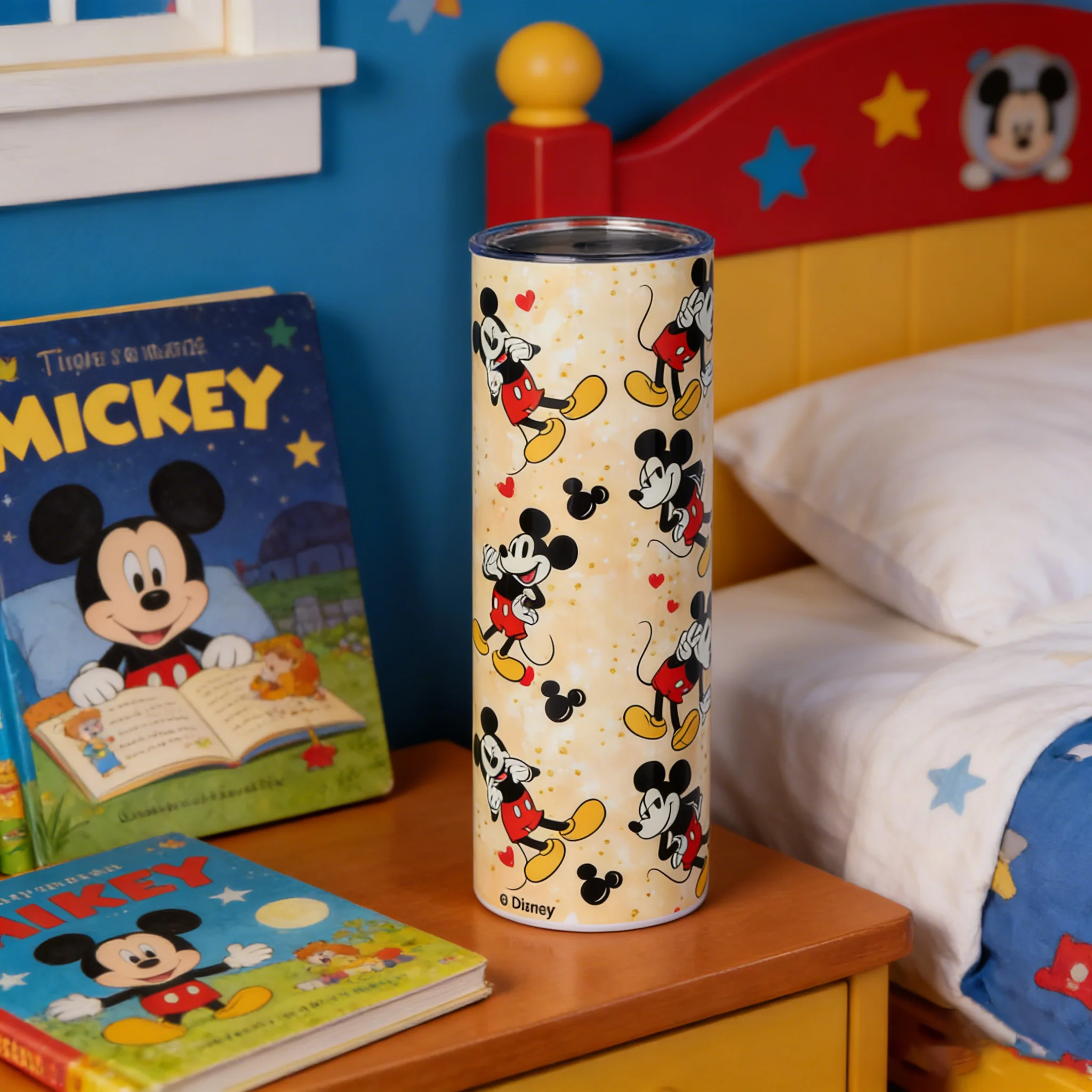 1pc 20oz Disney Mickey Mouse Stainless Steel Tumbler with Straw Insulated Travel Cup for Hot/Cold Drinks Office & Outdoor Use - view 4