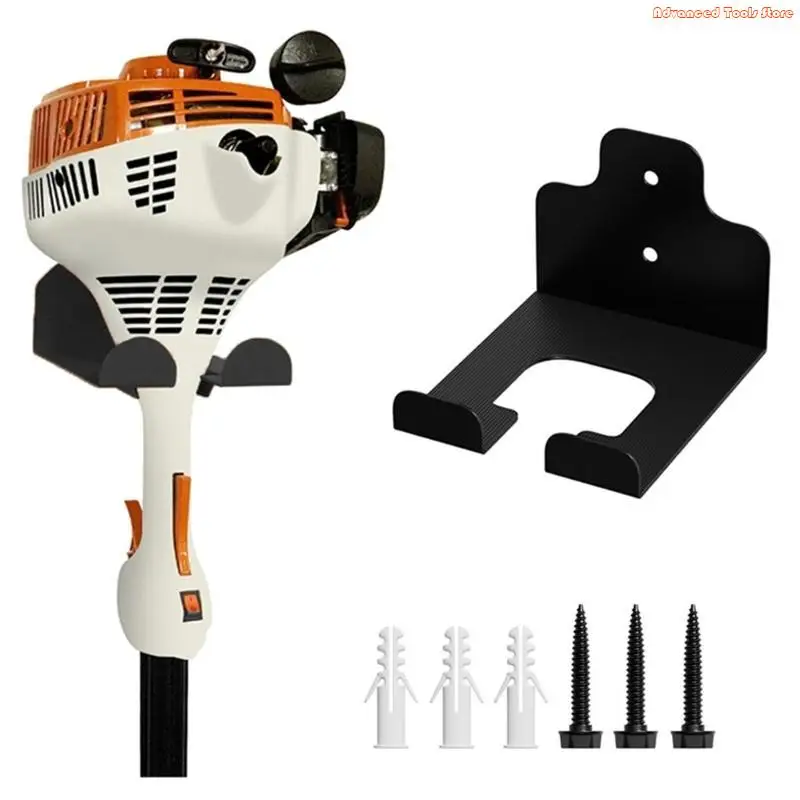 

2pcs Heavy Duty Trimmer Rack Wall Mounted Garage Organizers for Secure Storage of Garden Tool and Sport Gear Outdoor Use W91B