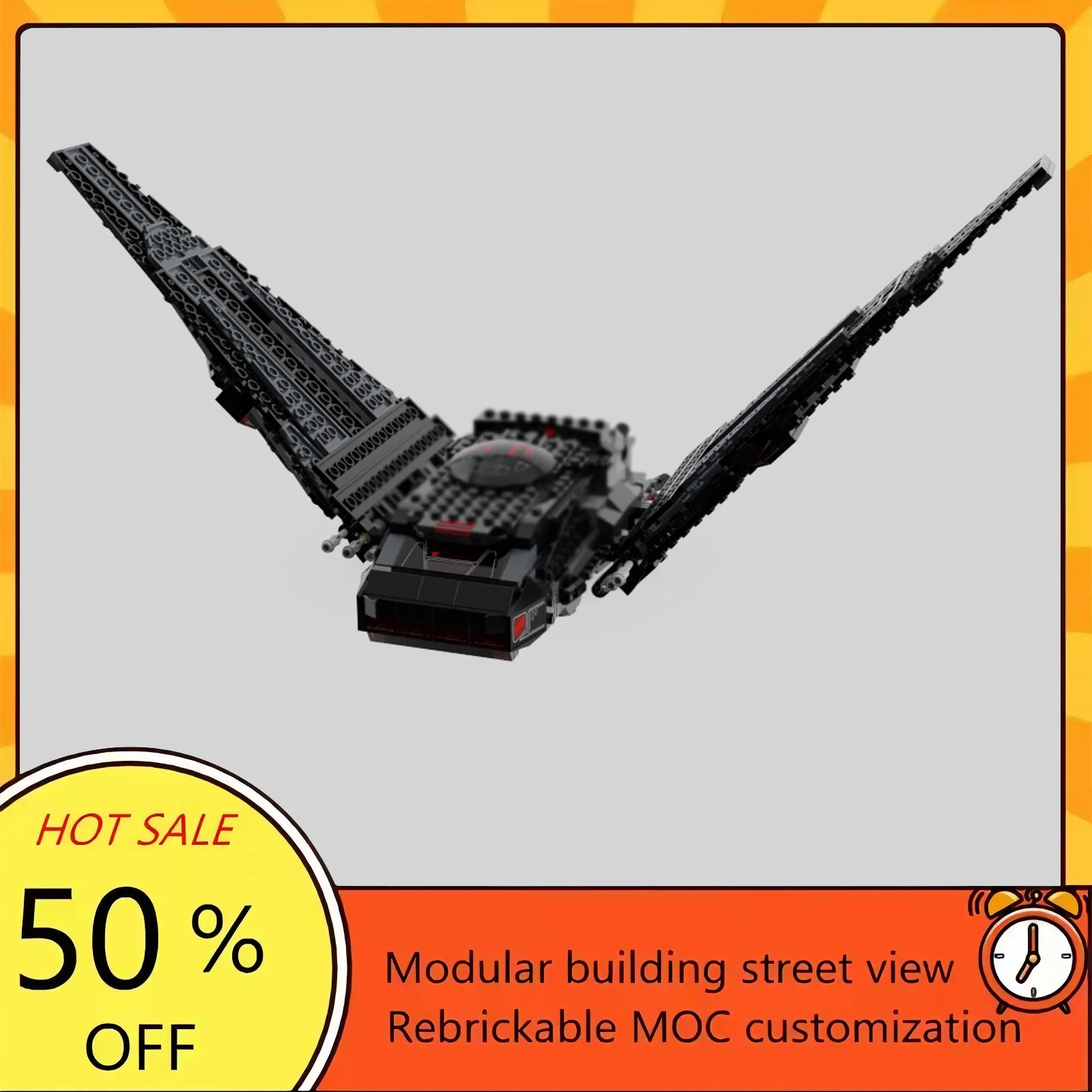 

Набор для сборки космического корабля из 569 деталей, популярная модель по мотивам фильма «Звездные войны», модульный конструктор, технологичный подарок, игрушка для детей на праздники