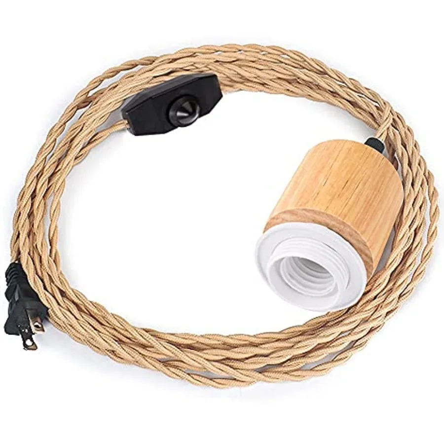 Dimmable Vintage Pendant Light Cord Kit