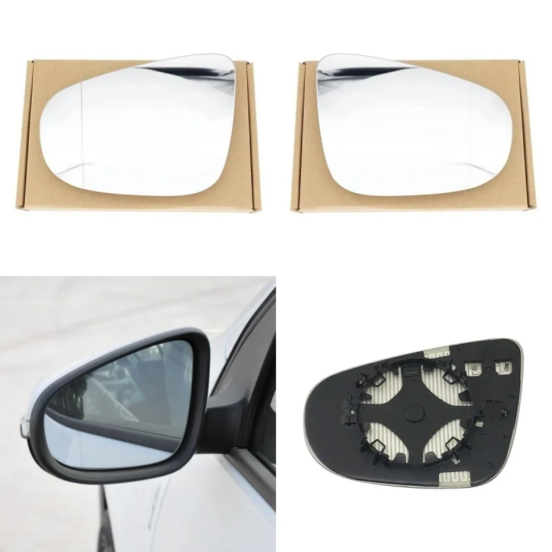 

Car Wide Angle Heated Mirror Glass For Volkswagen Golf 6 13 Bora Passat driving Touran lens rear-view mirror surface